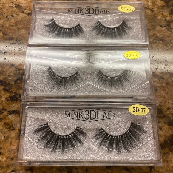 Other - 3 Pair 3D Mink Lashes
